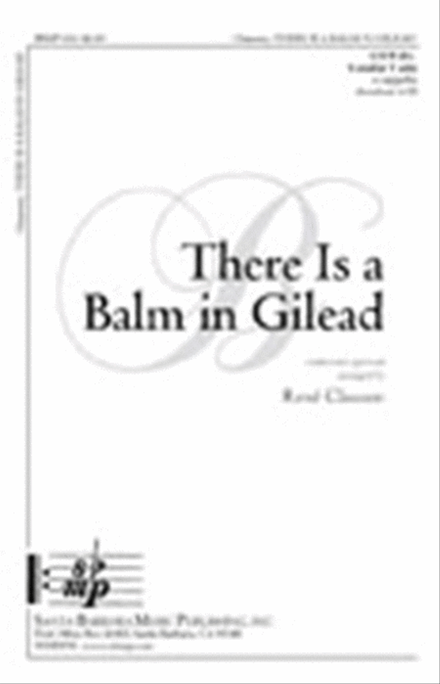 There Is a Balm in Gilead - SATB divisi Octavo Divisi scores gallery preview page 1