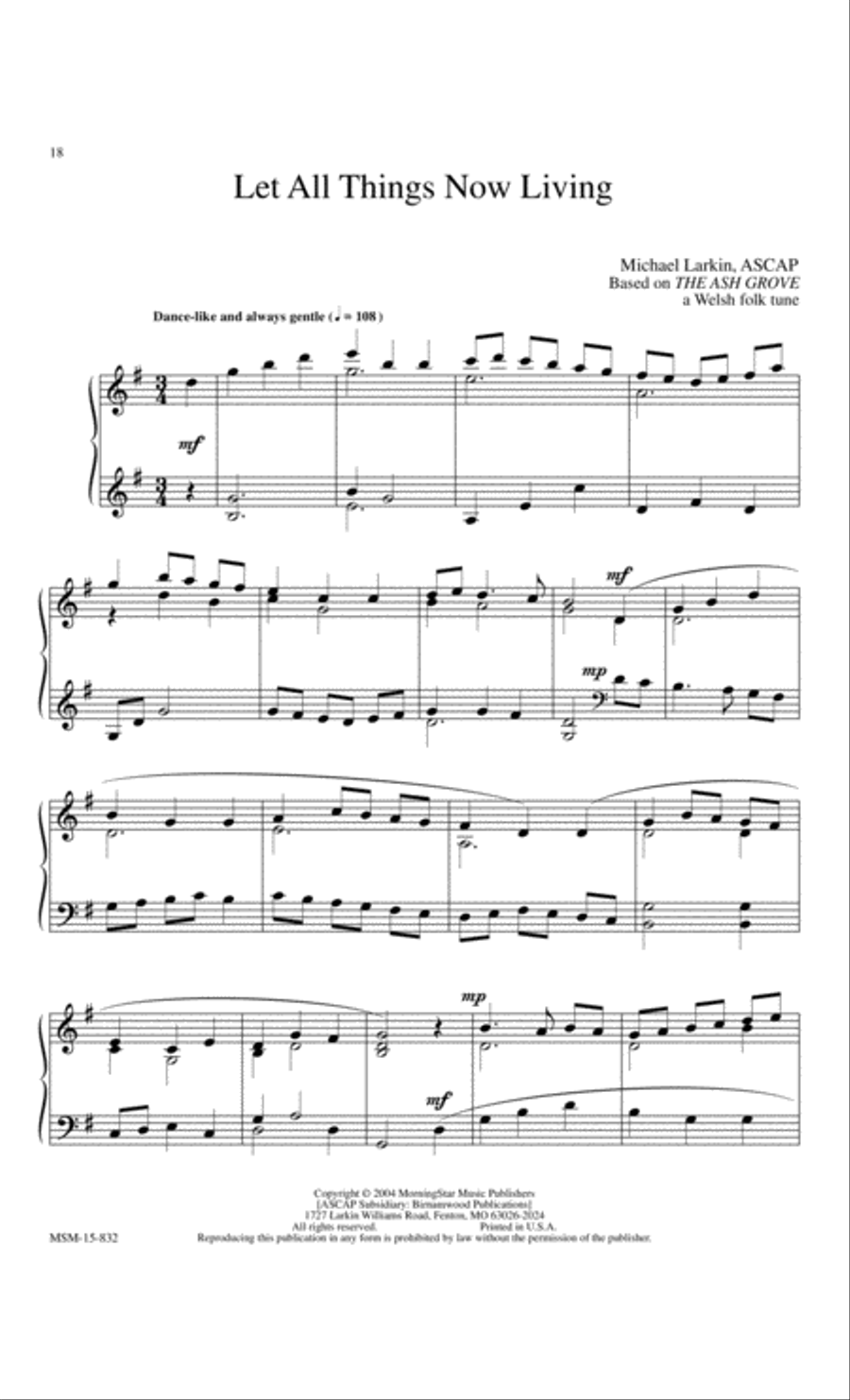 Be Thou My Vision 10 Meditative Hymns for Piano Easy Piano scores gallery preview page 8