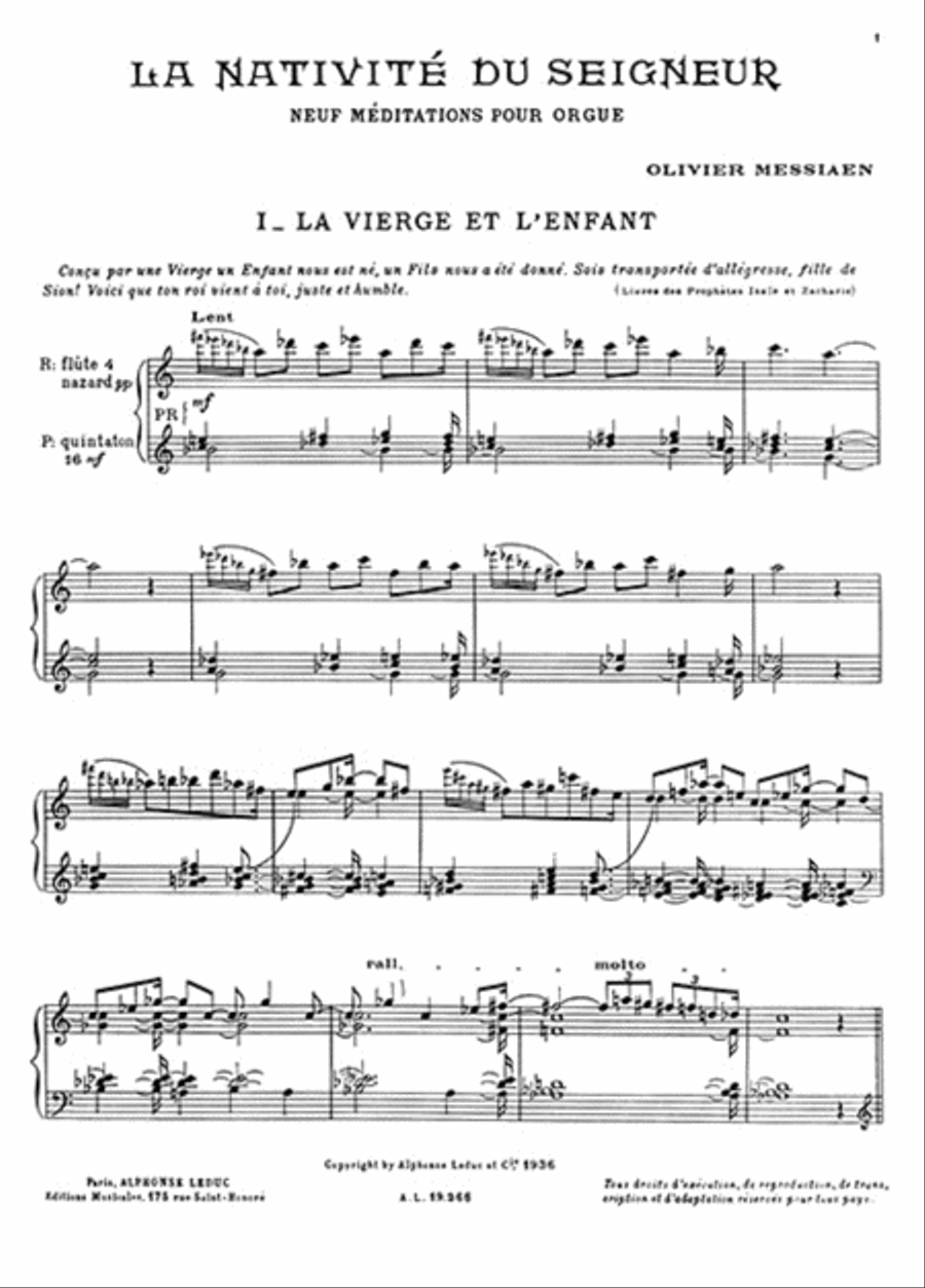 La Nativite Du Seigneur - Volume 1 Organ scores gallery preview page 2