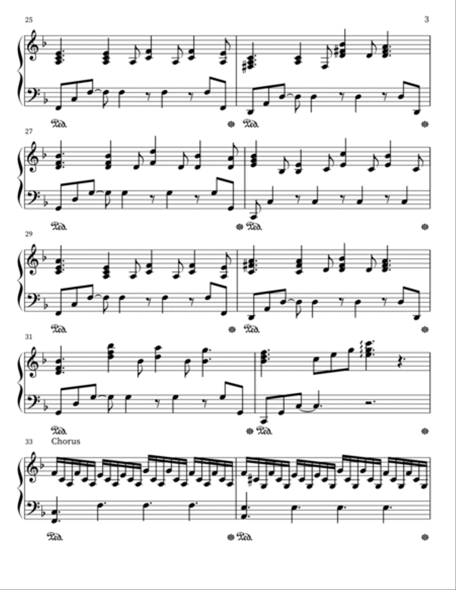 Goddess Piano Solo scores gallery preview page 3
