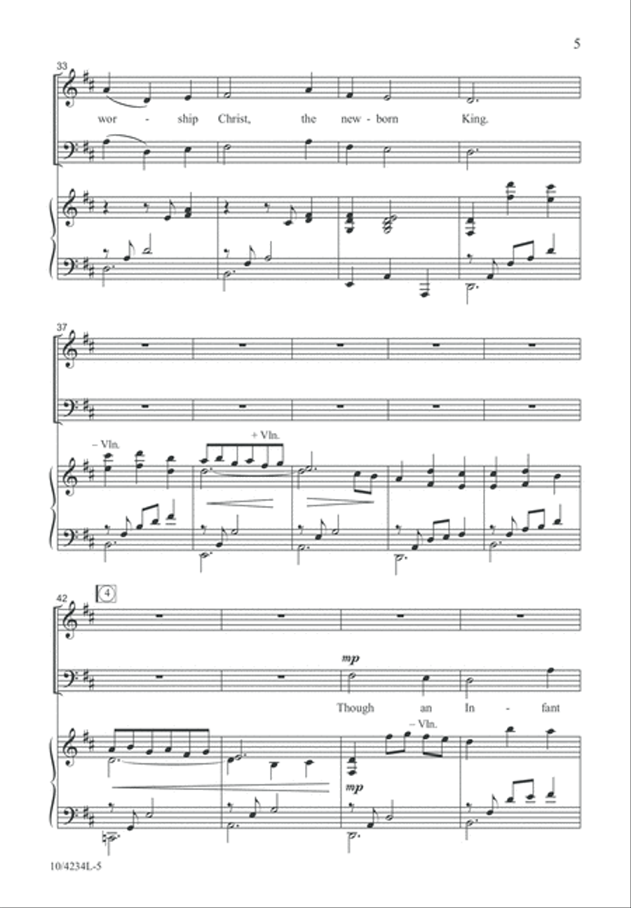 Carol of the Angels 4-Part scores gallery preview page 5