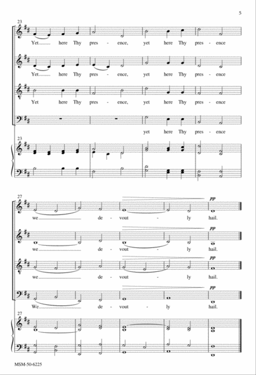 Four Communion Motets 4-Part scores gallery preview page 6