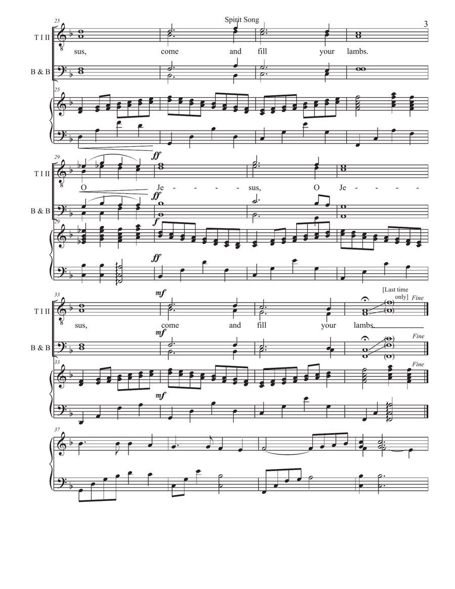 Spirit Song TTBB scores gallery preview page 3