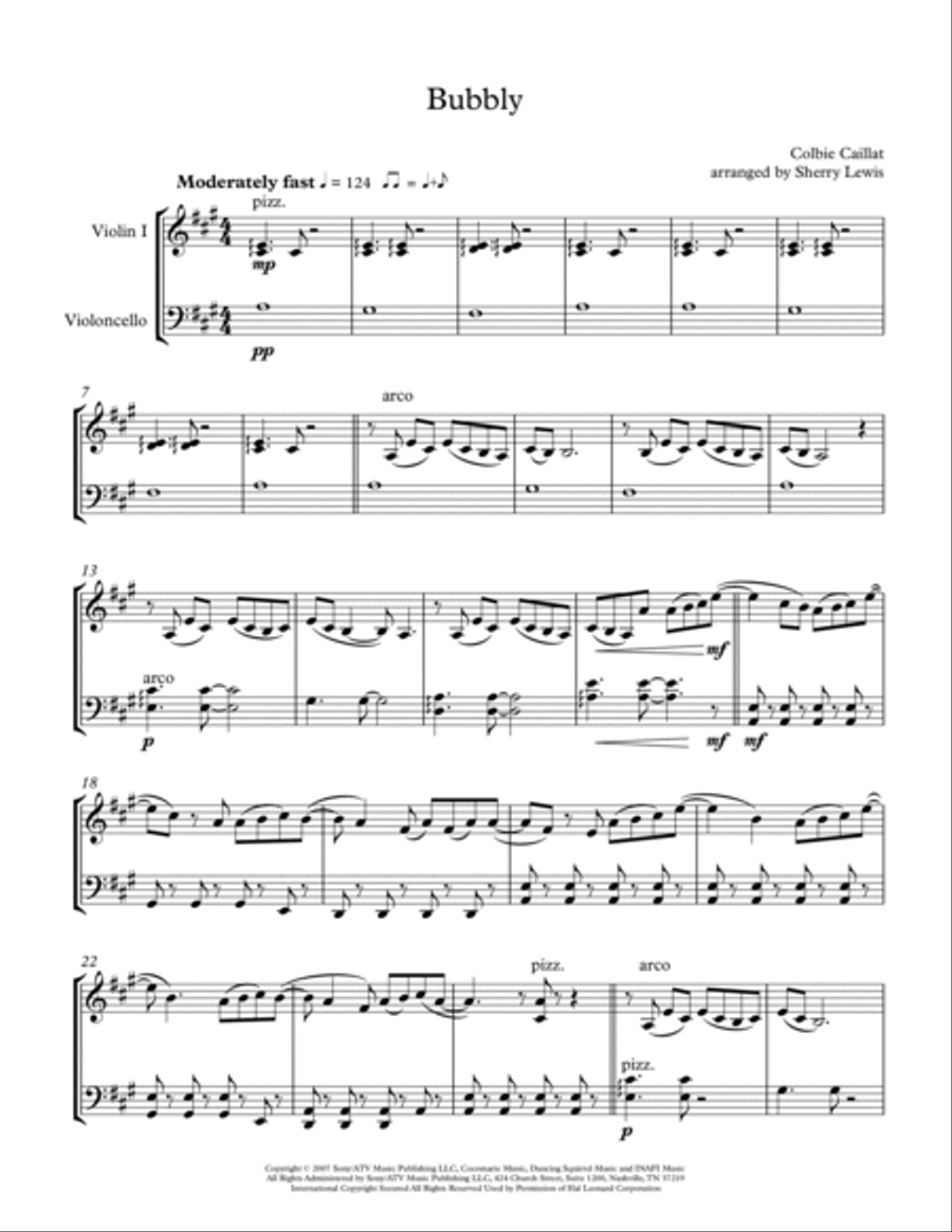 Bubbly String Duet scores gallery preview page 4