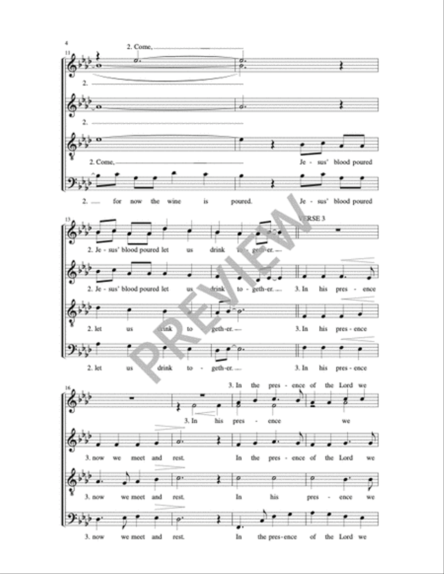 Come, Let Us Eat Come, Let Us Eat SSATB scores gallery preview page 6