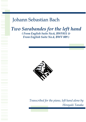 Book cover for Two Sarabandes for the left hand