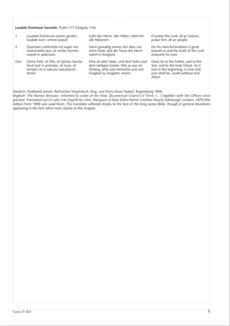 Laudate Dominum Secondo 4-Part scores gallery preview page 6