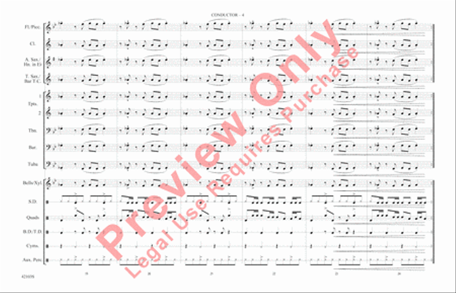 Push It Marching Band scores gallery preview page 5