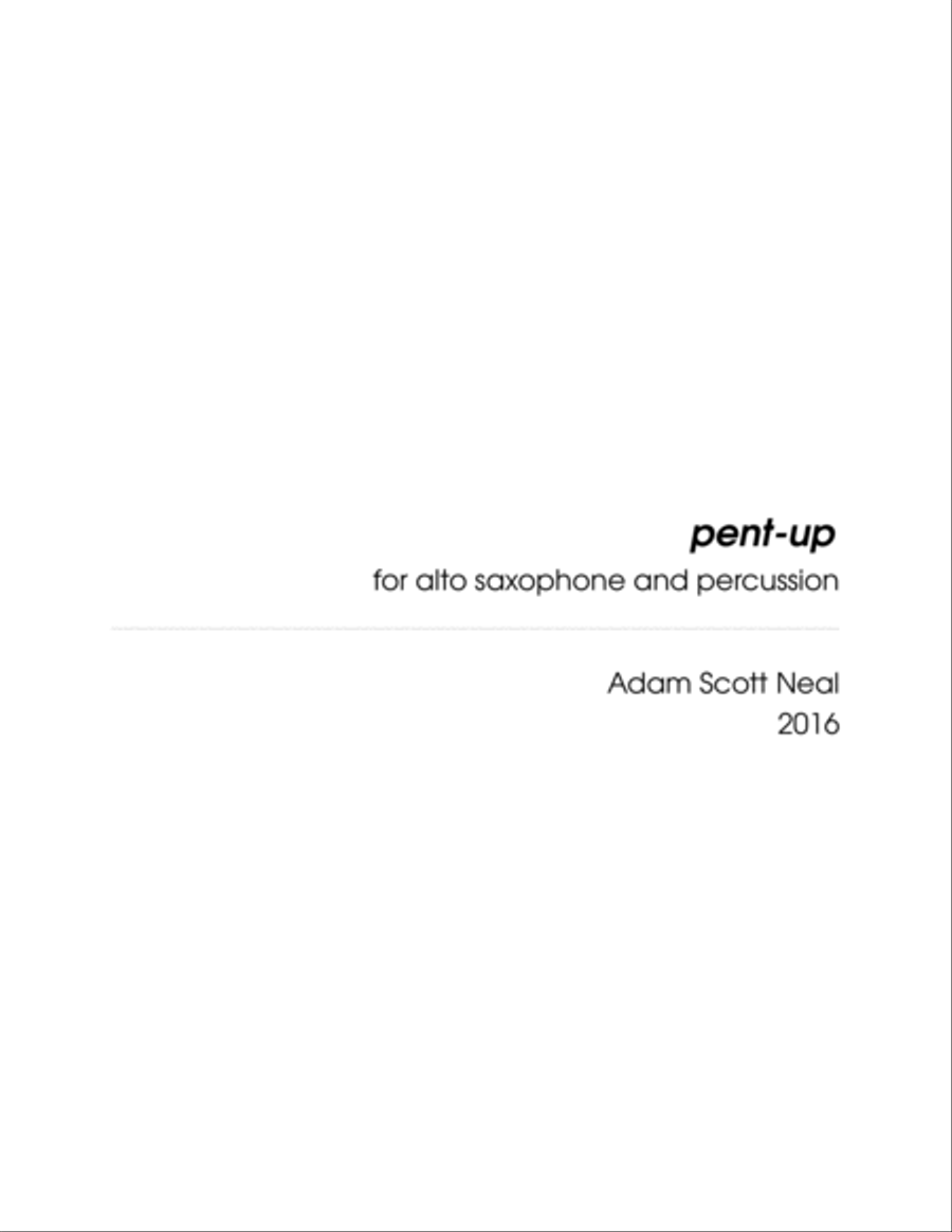 pent-up Alto Saxophone scores gallery preview page 3