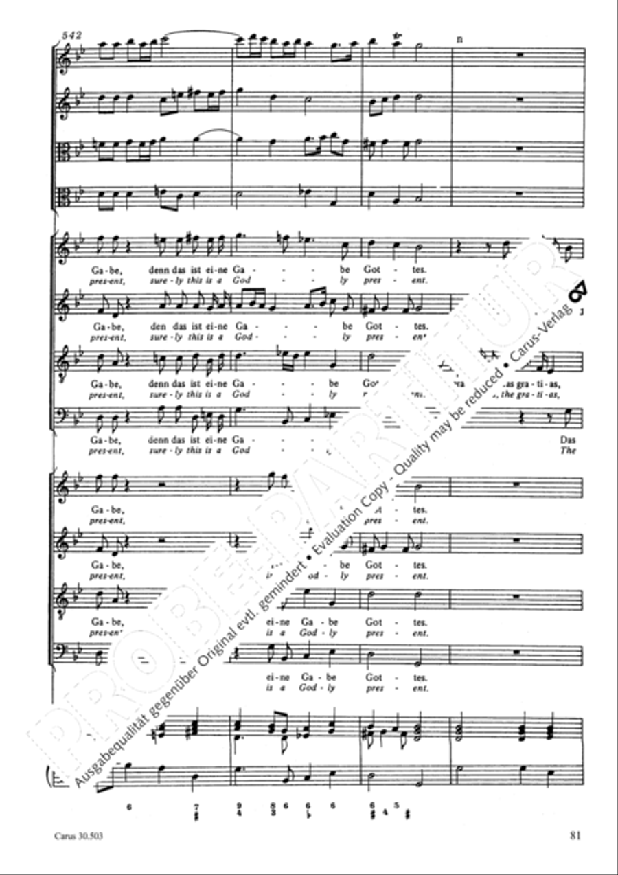 My beloved, you are fair (Meine Freundin, du bist schon) 4-Part scores gallery preview page 84