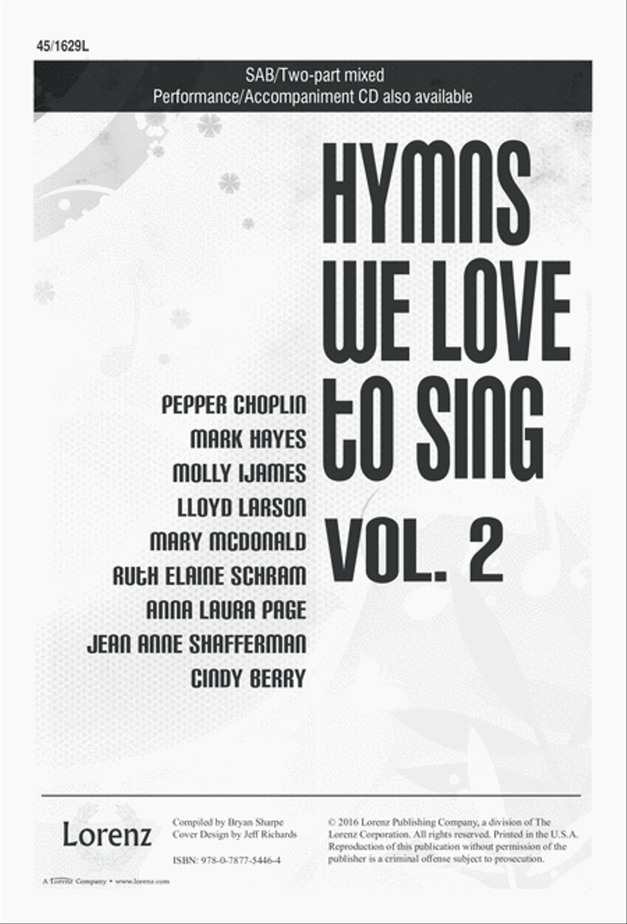 Hymns We Love to Sing, Vol. 2 3-Part scores gallery preview page 1