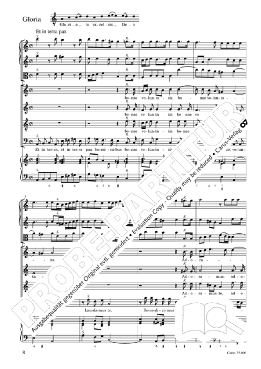 Mass in A minor 4-Part scores gallery preview page 9