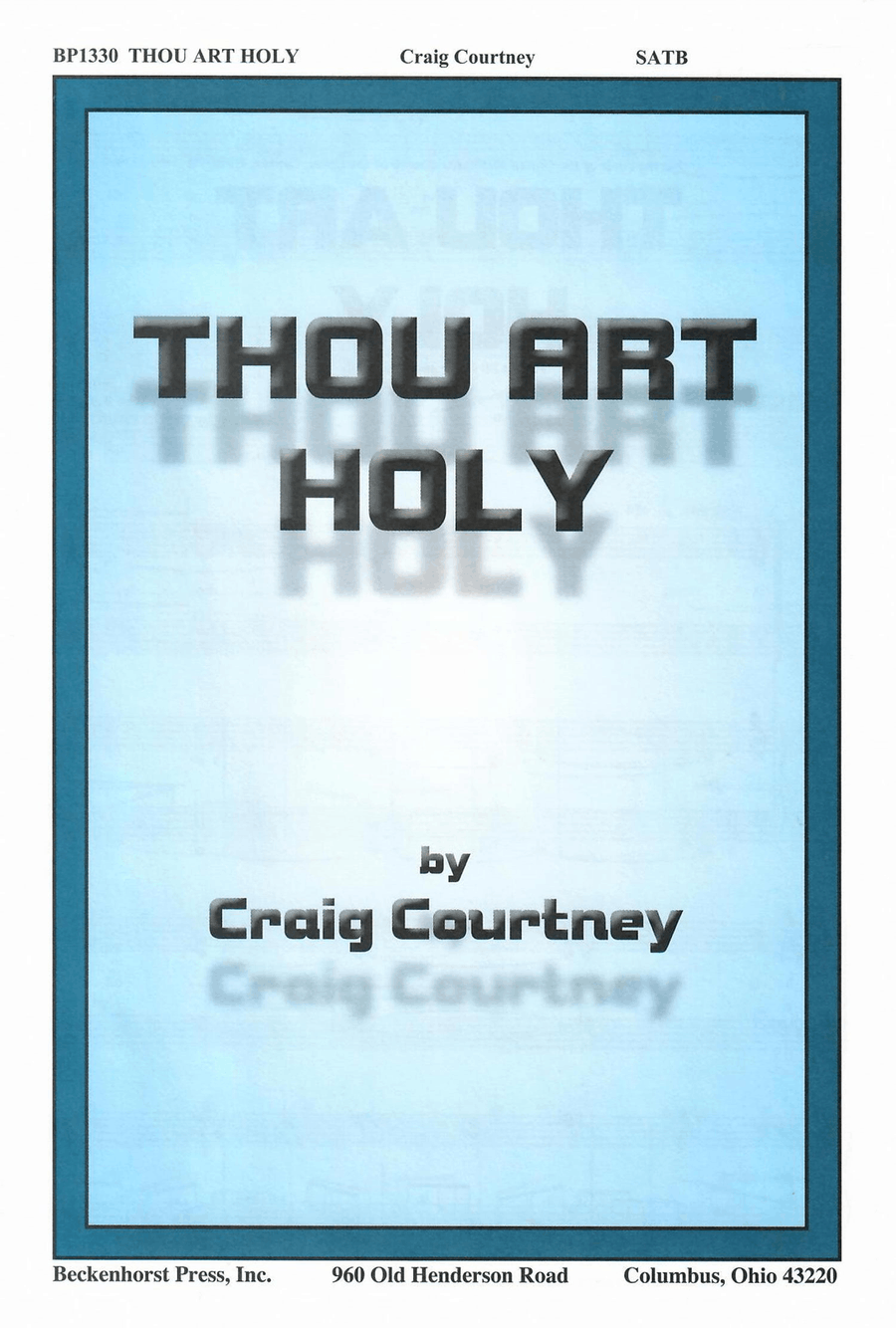 Thou Art Holy - SATB 4-Part scores gallery preview page 1