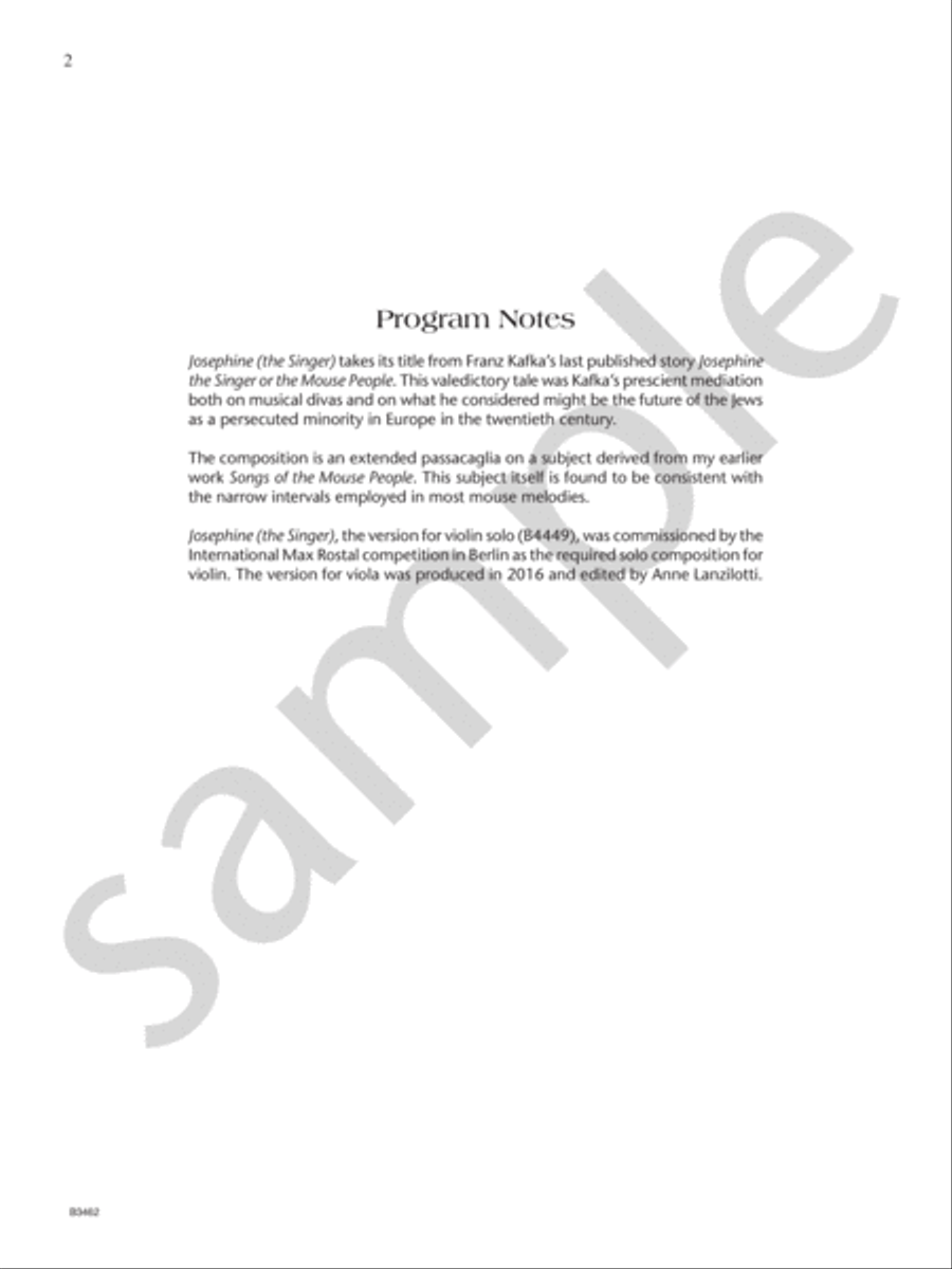 Josephine (the Singer) Voice scores gallery preview page 4