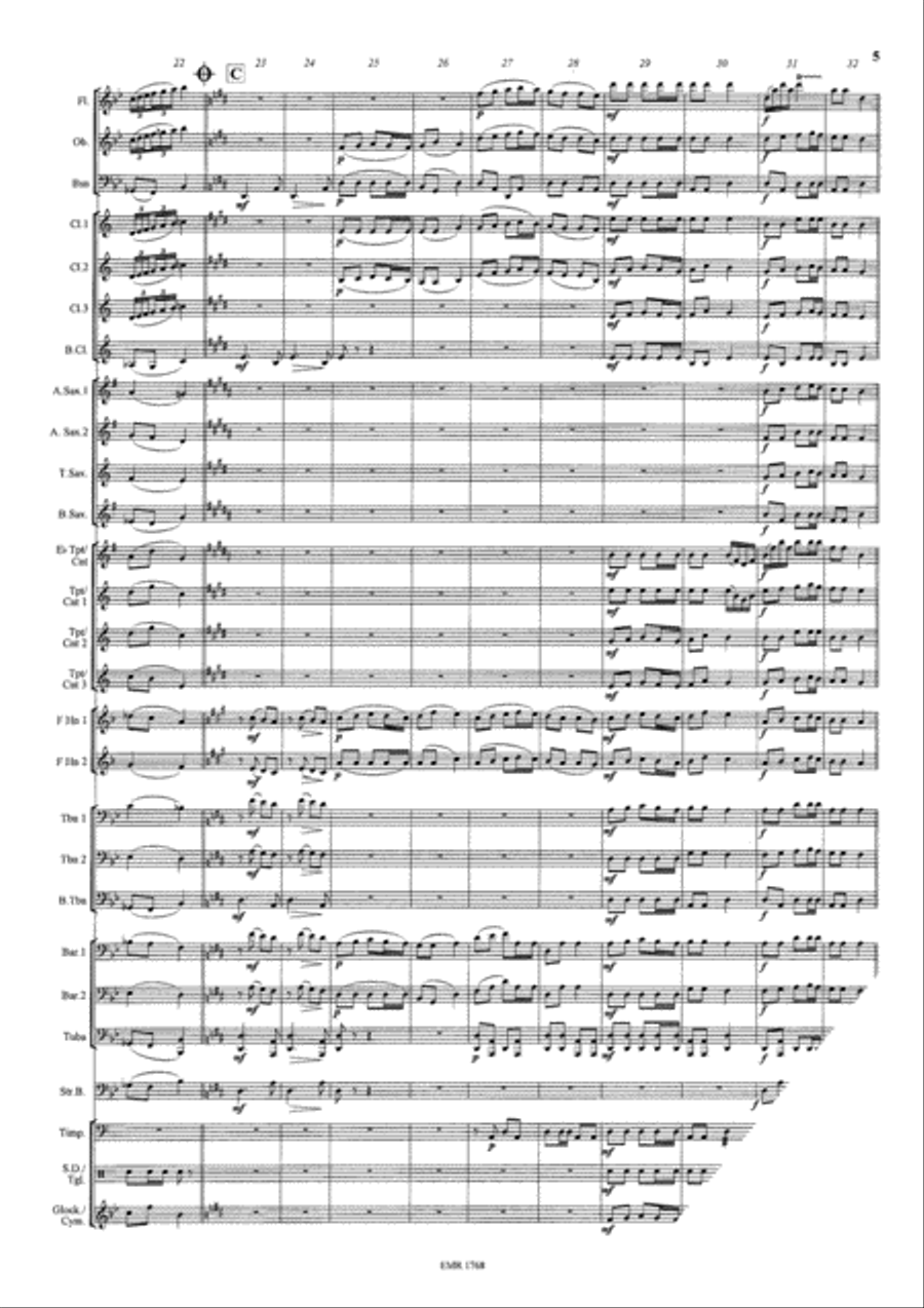 Il est ne le divin enfant Concert Band scores gallery preview page 6