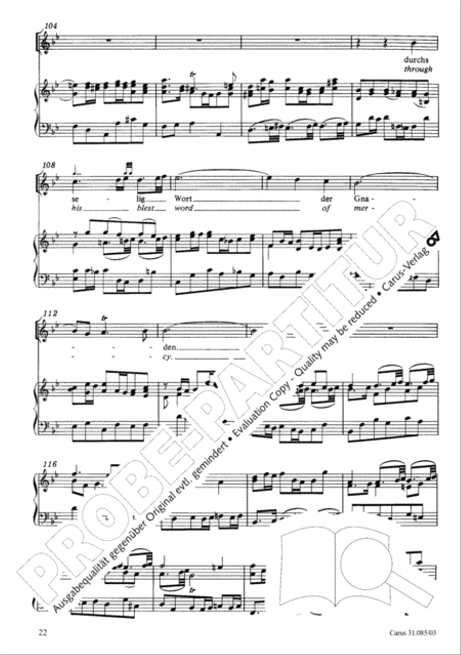 He tends the sheep most well (Ich bin ein guter Hirt) 4-Part scores gallery preview page 23