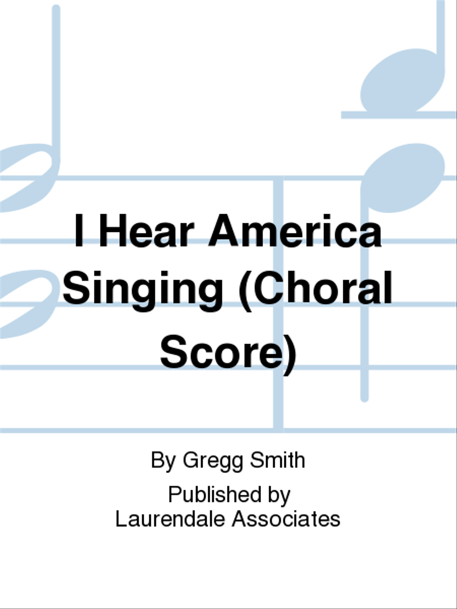 I Hear America Singing 4-Part scores gallery preview page 1