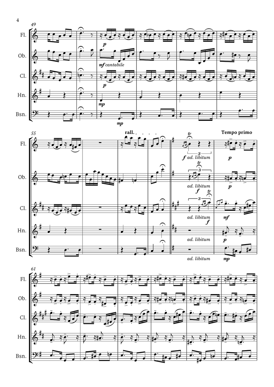 Choros No 1 Small Ensemble scores gallery preview page 5