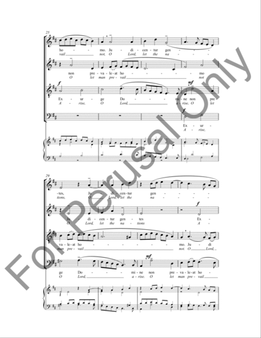 Exurge Domine 4-Part scores gallery preview page 5