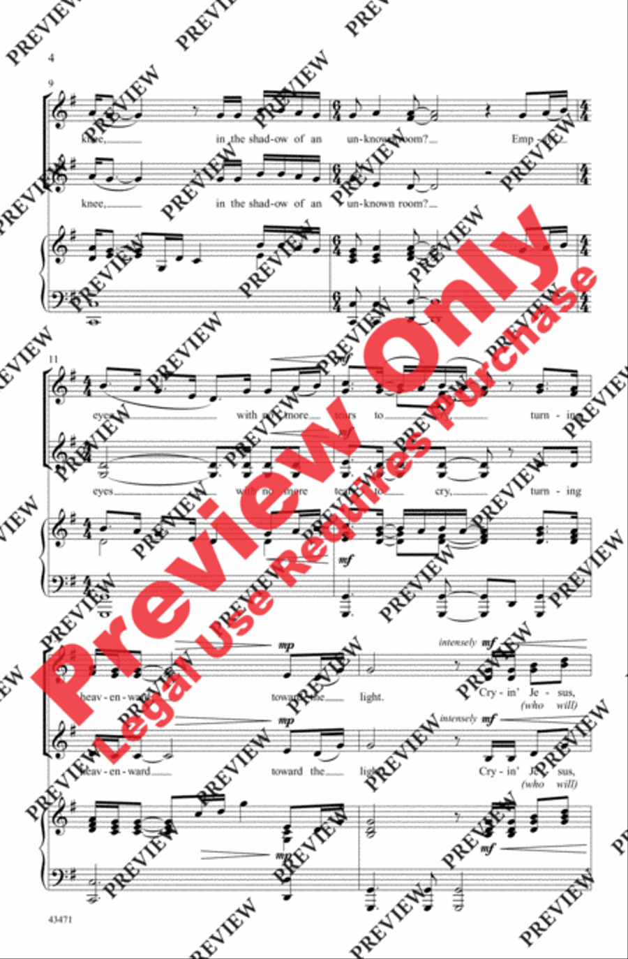 Prayer of the Children Women's Choir scores gallery preview page 3