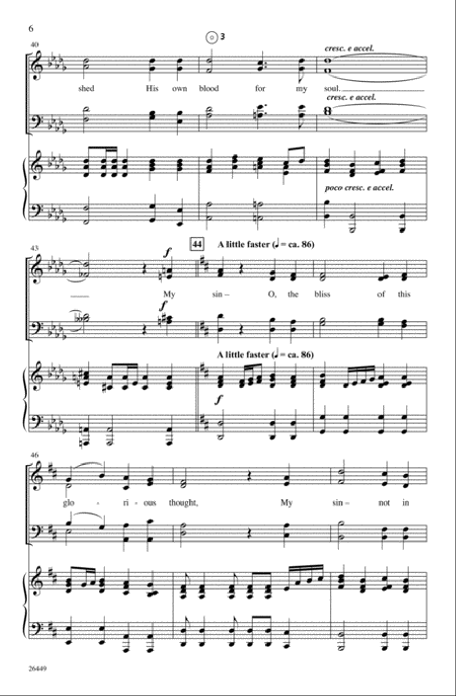 It Is Well with My Soul 4-Part scores gallery preview page 5