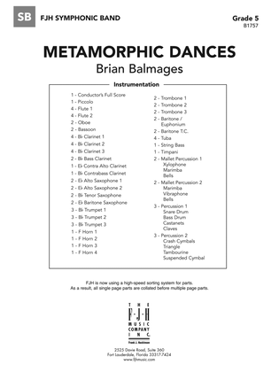 Metamorphic Dances: Score