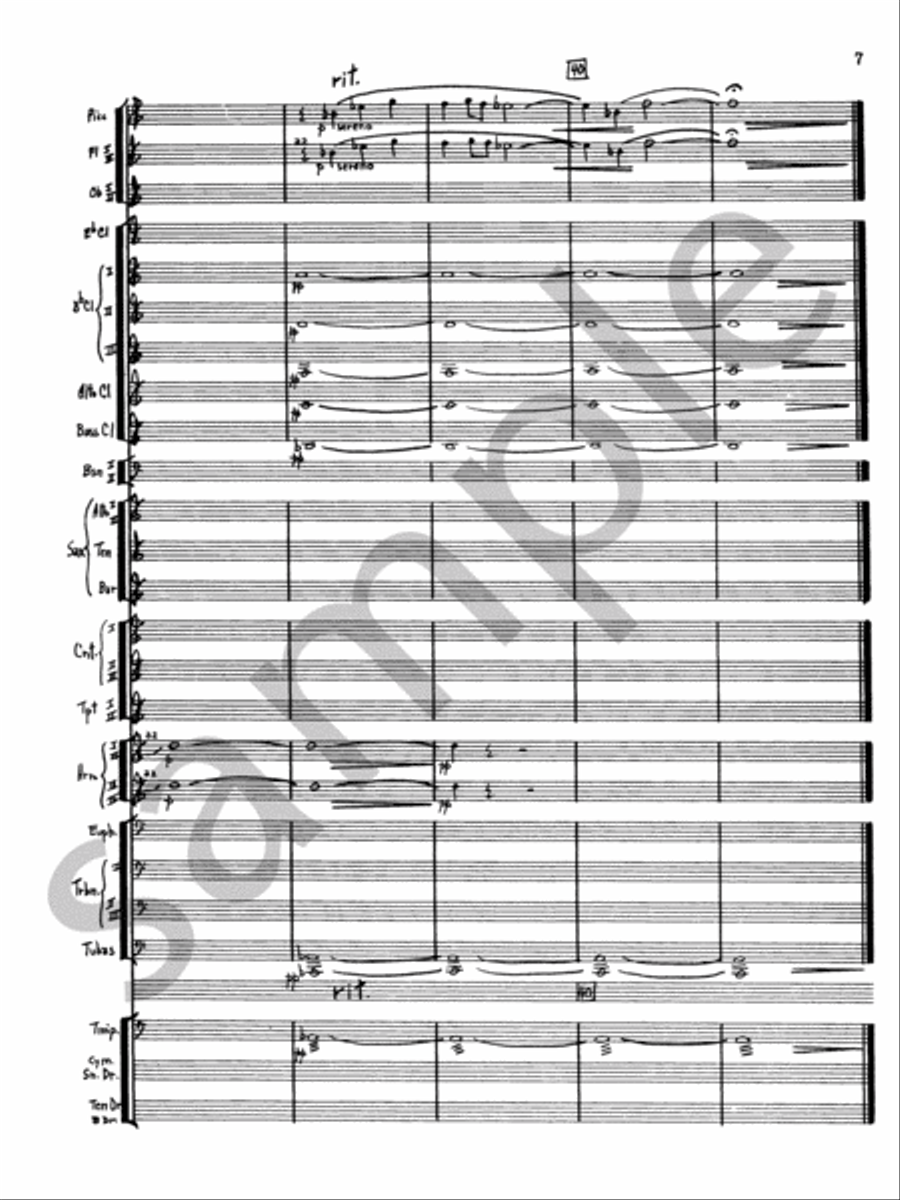 Serenade For Band Concert Band scores gallery preview page 11
