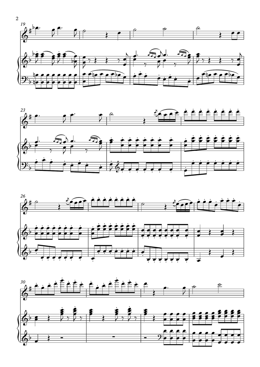 The Second Queen Of The Night Aria (clarinet or soprano saxophone, original pitch) Small Ensemble scores gallery preview page 5