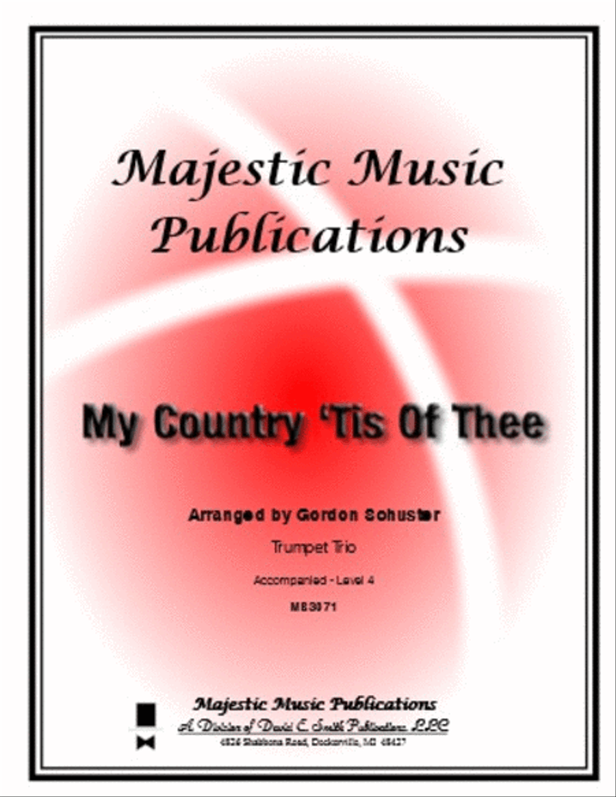 My Country 'Tis of Thee Trumpet Trio scores gallery preview page 1