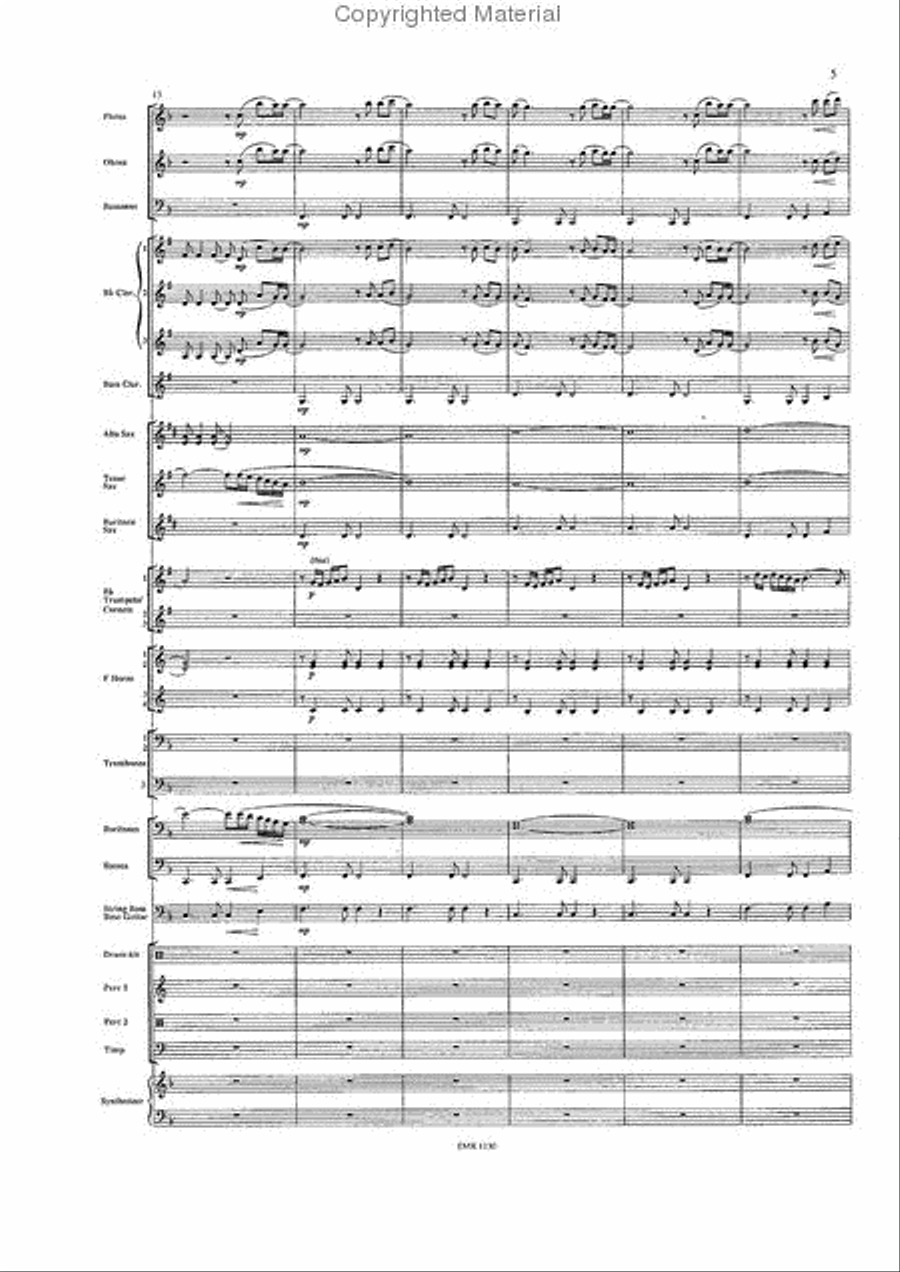 One Moment In Time Concert Band scores gallery preview page 5