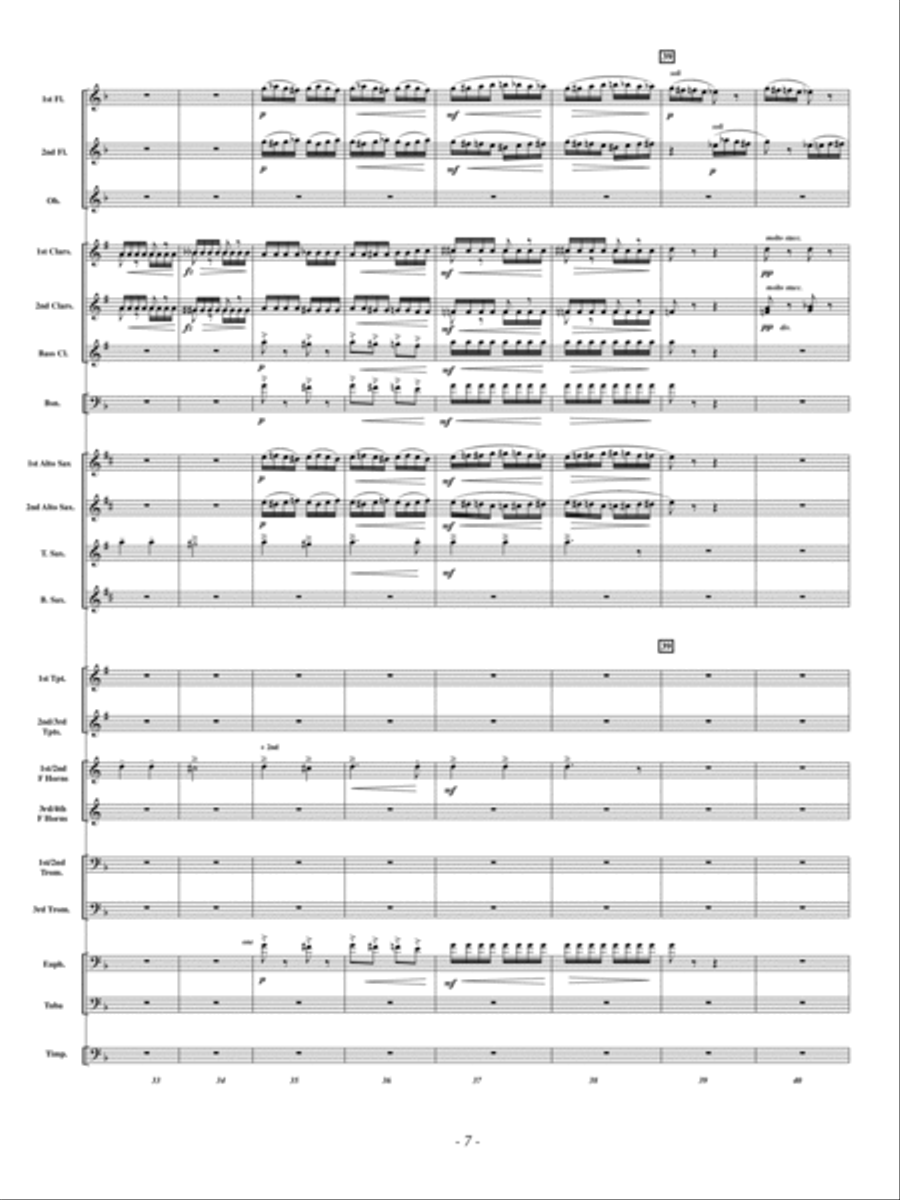 The Flight of the Bumble Bee Concert Band scores gallery preview page 6