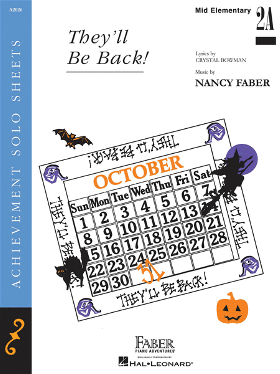 They'll be Back! Piano Method scores gallery preview page 1