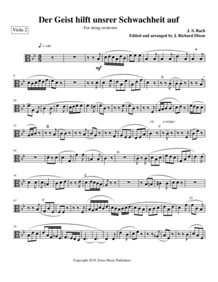 Der Geist/ 2nd viola part