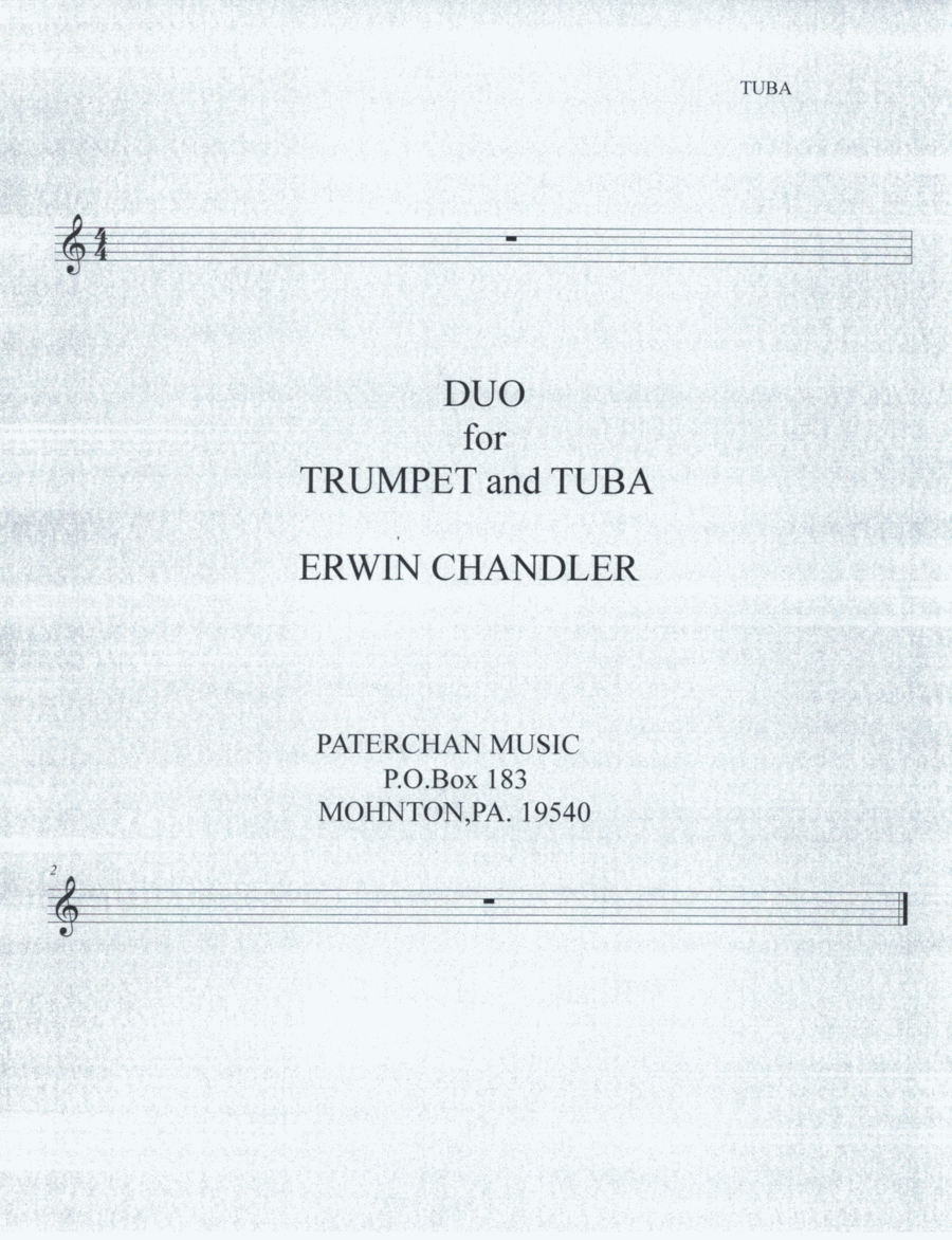 DUO for TRUMPET AND TUBA image number null