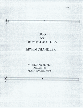 DUO for TRUMPET AND TUBA