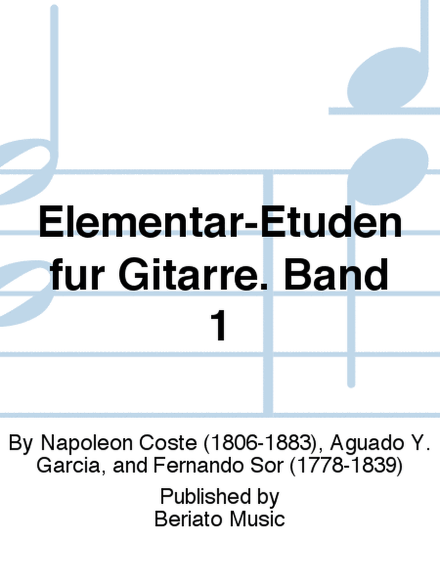 Elementar-Etüden für Gitarre. Band 1