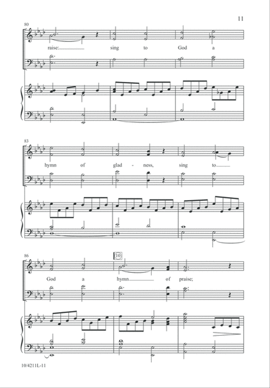 The Tomb Stands Open Wide 4-Part scores gallery preview page 12