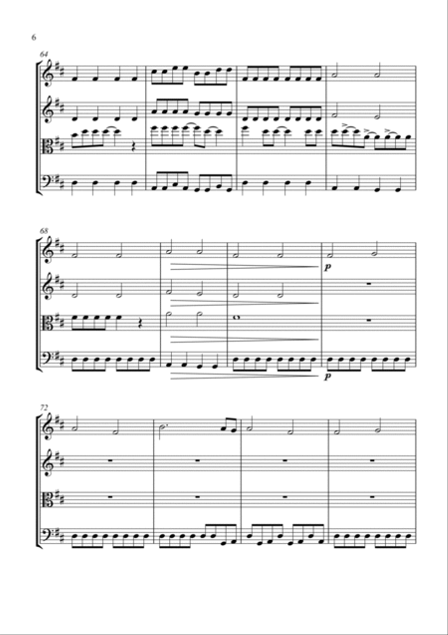 A-Punk String Quartet scores gallery preview page 6