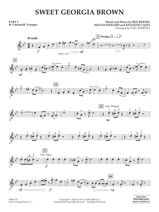 Sweet Georgia Brown (arr. Paul Murtha) - Pt.1 - Bb Clarinet/Bb Trumpet