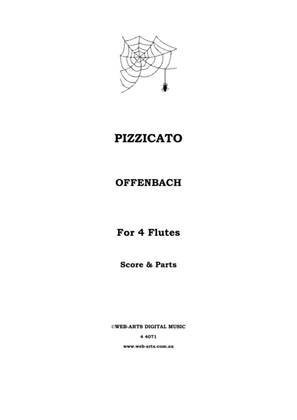 PIZZICATO from the Ballet Sylvia for 4 flutes - OFFENBACH