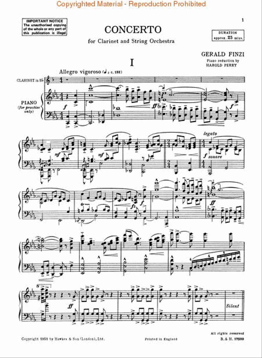 Clarinet Concerto, Op. 31 Clarinet Solo scores gallery preview page 2