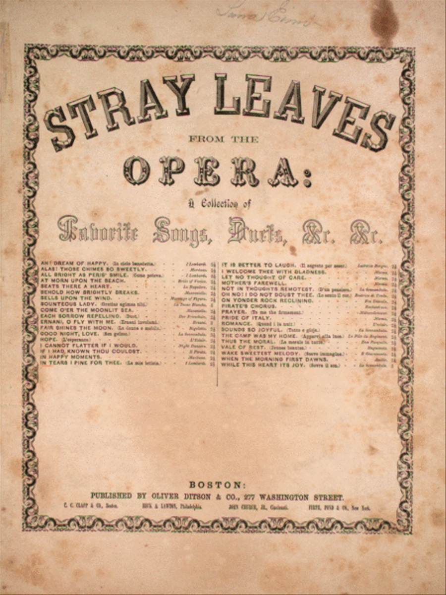 In Tears I Pine For Thee Voice scores gallery preview page 1