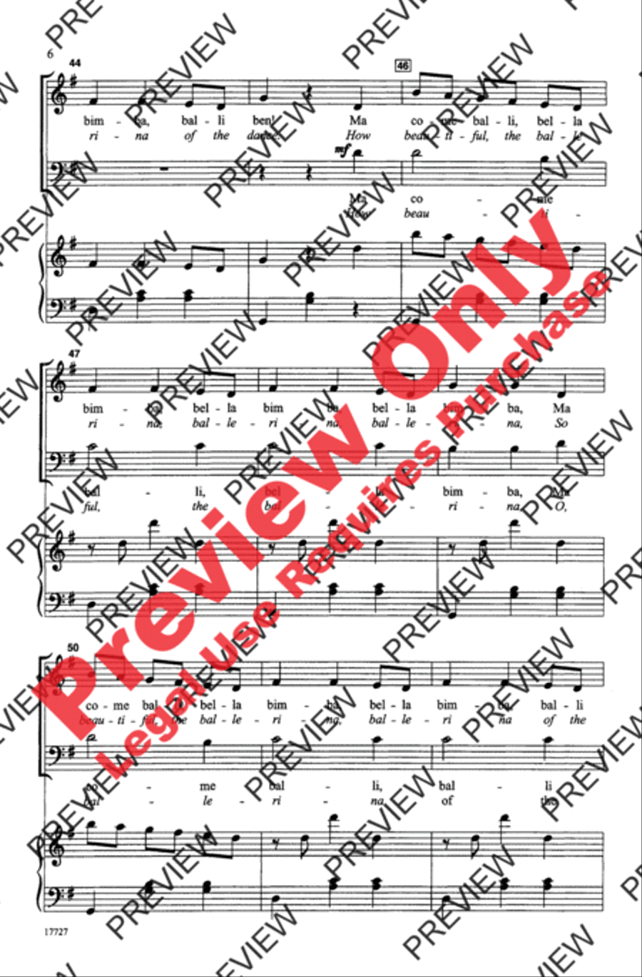 Ma Bella Bimba Ma Bella Bimba 3-Part scores gallery preview page 6