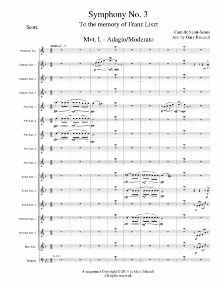 Mvt. Ia. - Adagio/Moderato from Symphony No. 3 image number null