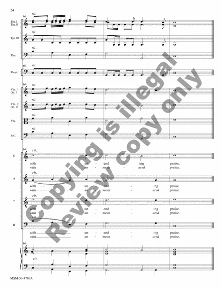 Sing unto God from Judas Maccabaeus (Full Score) Choir scores gallery preview page 13