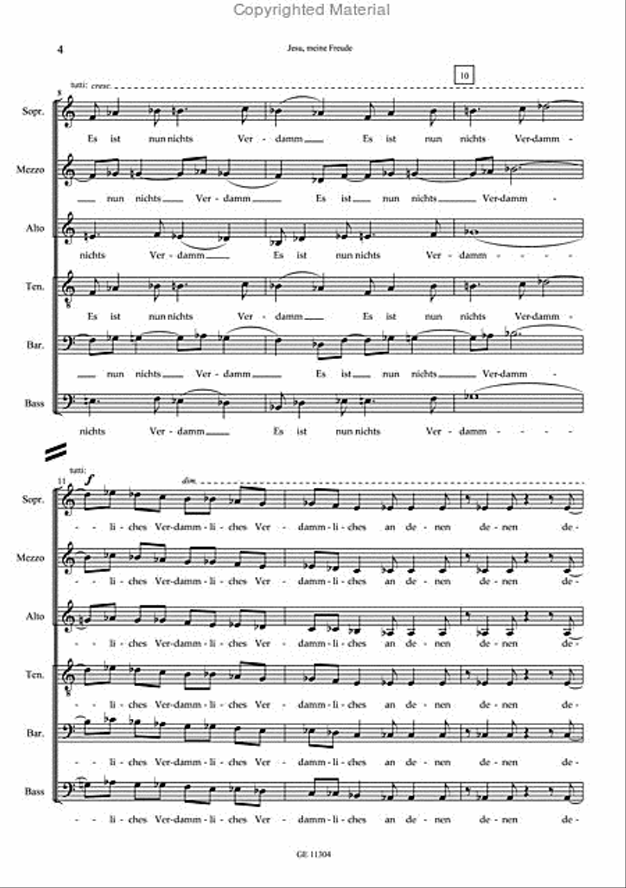 Jesu, meine Freude Choir scores gallery preview page 4
