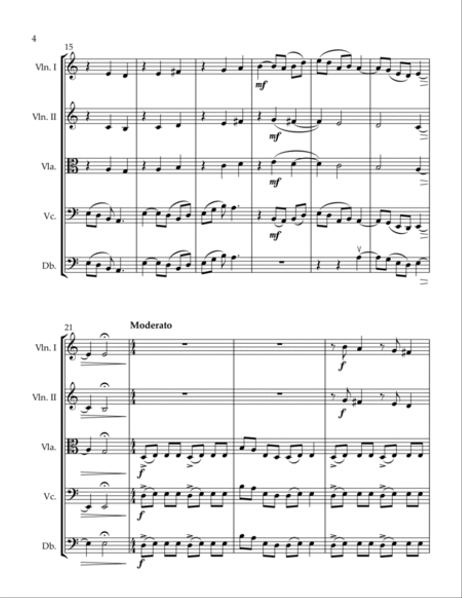 At the Setting of the Sun String Orchestra scores gallery preview page 4
