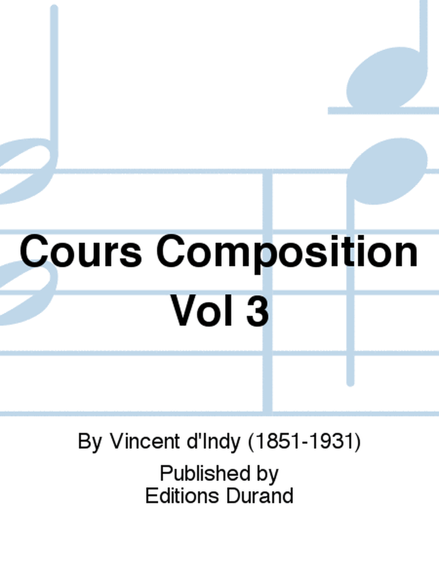 Cours Composition Vol 3
