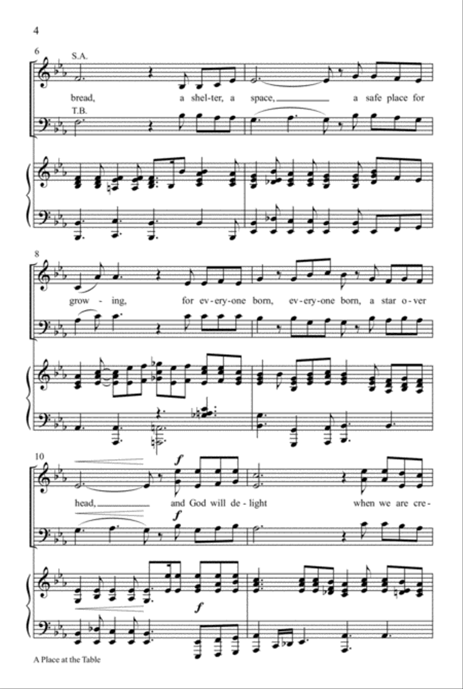A Place at the Table 4-Part scores gallery preview page 3