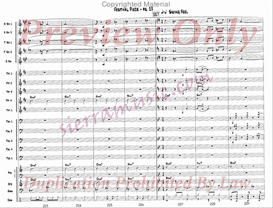 Festival Piece Big Band scores gallery preview page 30